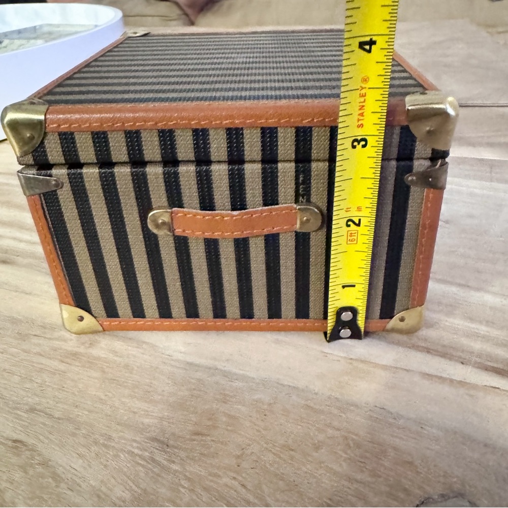 1980 FENDI Cubic Zucca Stripe Box - Picture 5 of 11